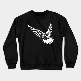 White peregrine falcon hawk ecopop Crewneck Sweatshirt